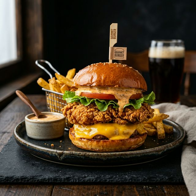 Çıtır tavuk burger